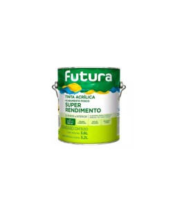 Tinta Acrílica Fosco Super Rendimento Branco 3,6 litros Futura