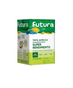 Tinta Acrílica Fosco Super Rendimento Branco 18 litros Futura