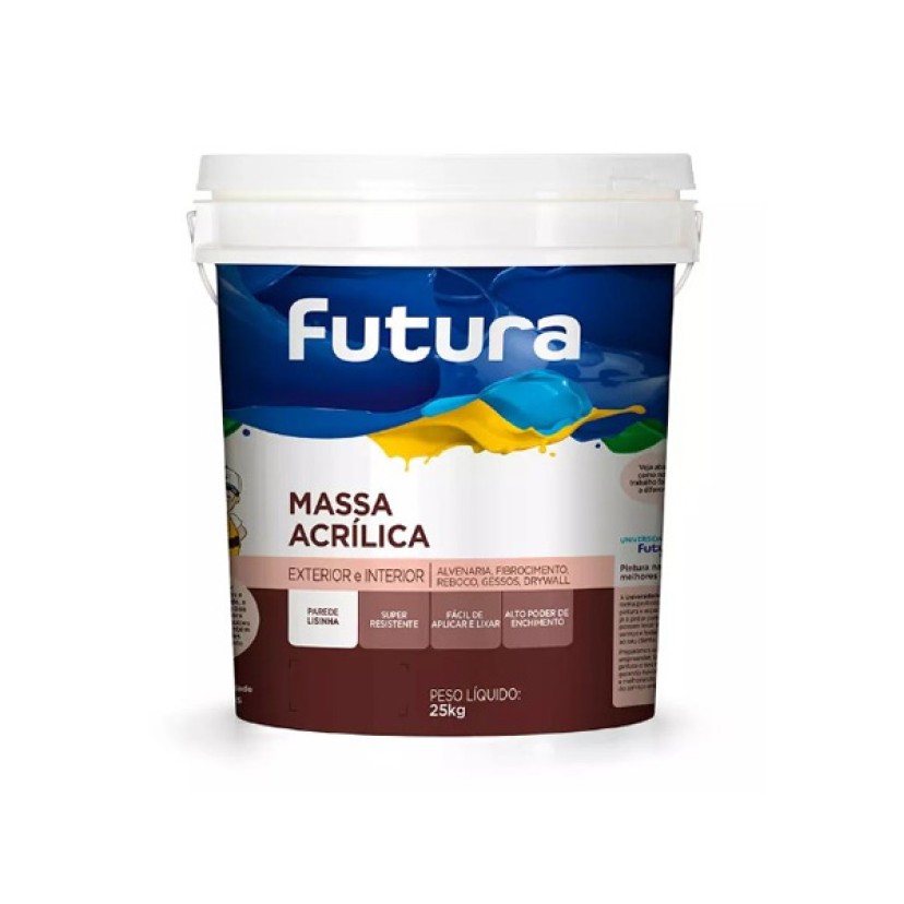 Massa Corrida Acrílica 25kg Futura