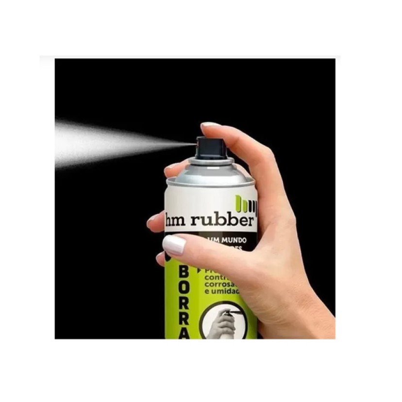 Borracha Líquida Impermeabilizante Spray 400ml Alumínio Hm Rubber