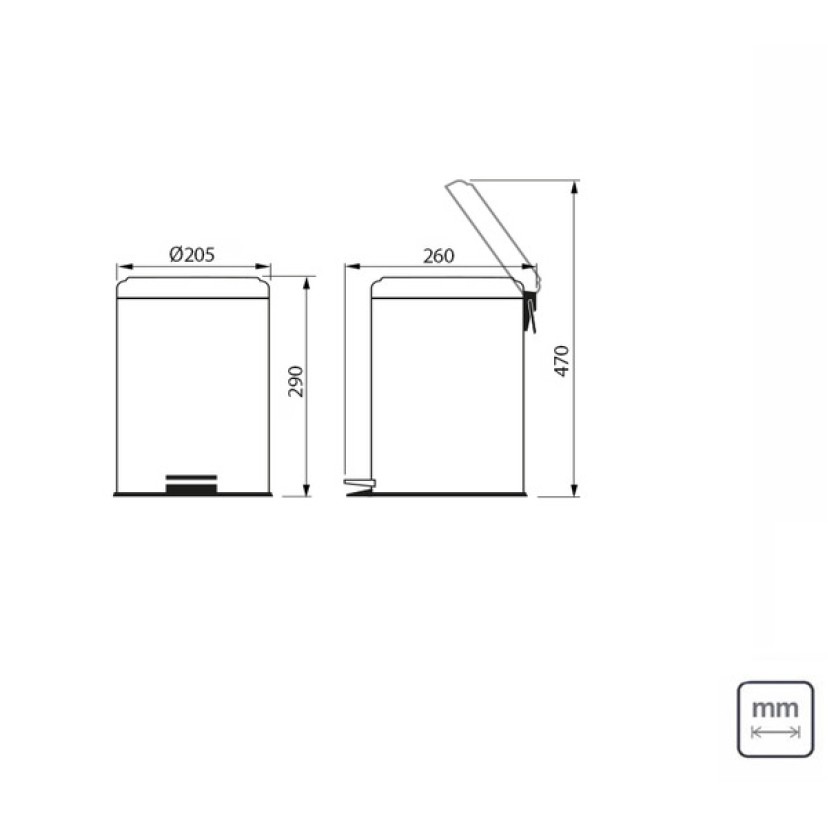 Lixeira Inox Scotch Brite Pedal 5L 94538/505