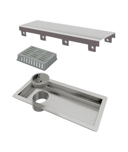 Ralo Linear Elleve Tiny Tampa Inox 25 cm - 1800