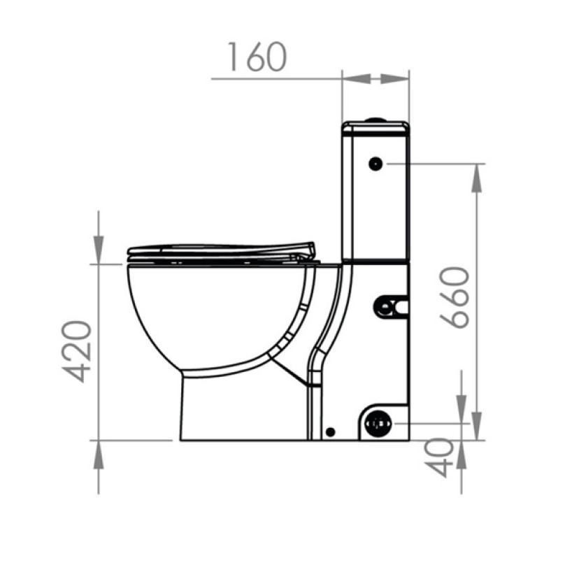 SFA SANIFLUSH Vaso Com Caixa acoplada e Bomba Trituradora Com Assento Softclose 220V SANIFLUSHBR