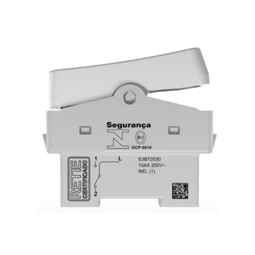 Módulo Interruptor Paralelo 10A 250V 1M Branco Miluz S3B72030