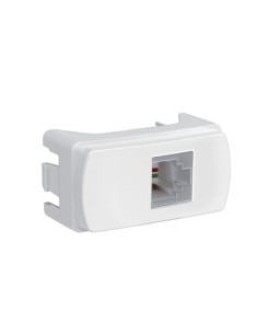 Módulo Tomada RJ11 2 Fios Branco Miluz S3B74900