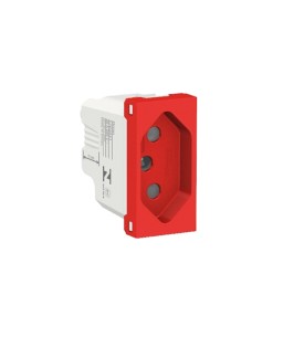 Módulo Tomada 2P+T 20A 250V Vermelha Orion S70203134