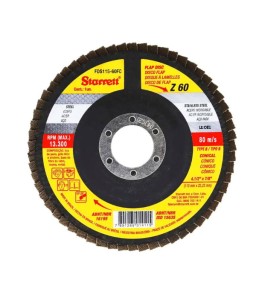 Disco de Flap em Fibra de Vidro 115mm Grão 60 Starrett 