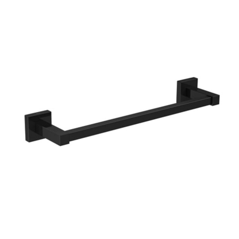 Porta Toalha 30CM Quadratta  Black Noir Deca 2040.BL83.030.NO