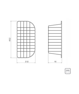 Cesta Aramada Inox P/ Cuba Maxi Morgana 94528/033