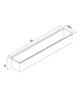 Calha Umida 90 cm Tramontina Aço Inox 94534/002