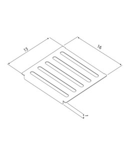 Escorredor Tramontina Aço Inox 16x15 cm P/ Calha Umida 94534/022