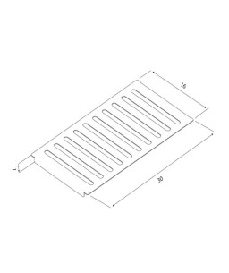 Escorredor Tramontina Aço Inox 30x16 cm P/ Calha Umida 94534/023