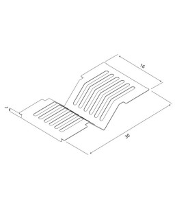 Escorredor P/Pratos Tramontina Aço Inox 30x16 cm P/ Calha Umida 94534/025