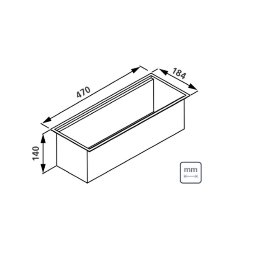 Calha Umida 45 cm Tramontina Aço Inox 94534/000